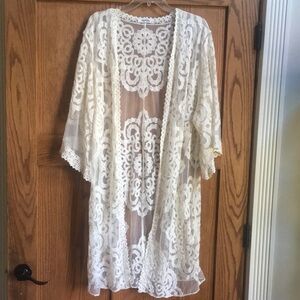 Elly and Grace Lace Kimono Cardigan size S/M
